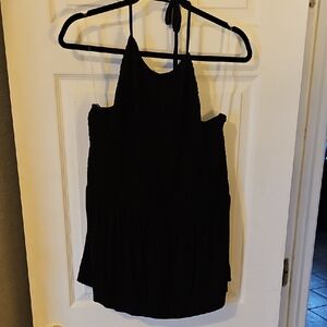 Maurices Black Halter Tank